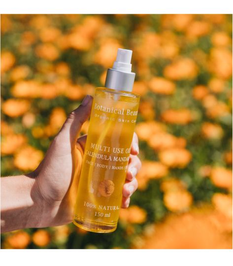 botanical beauty multi use oil calendula- mandarijn